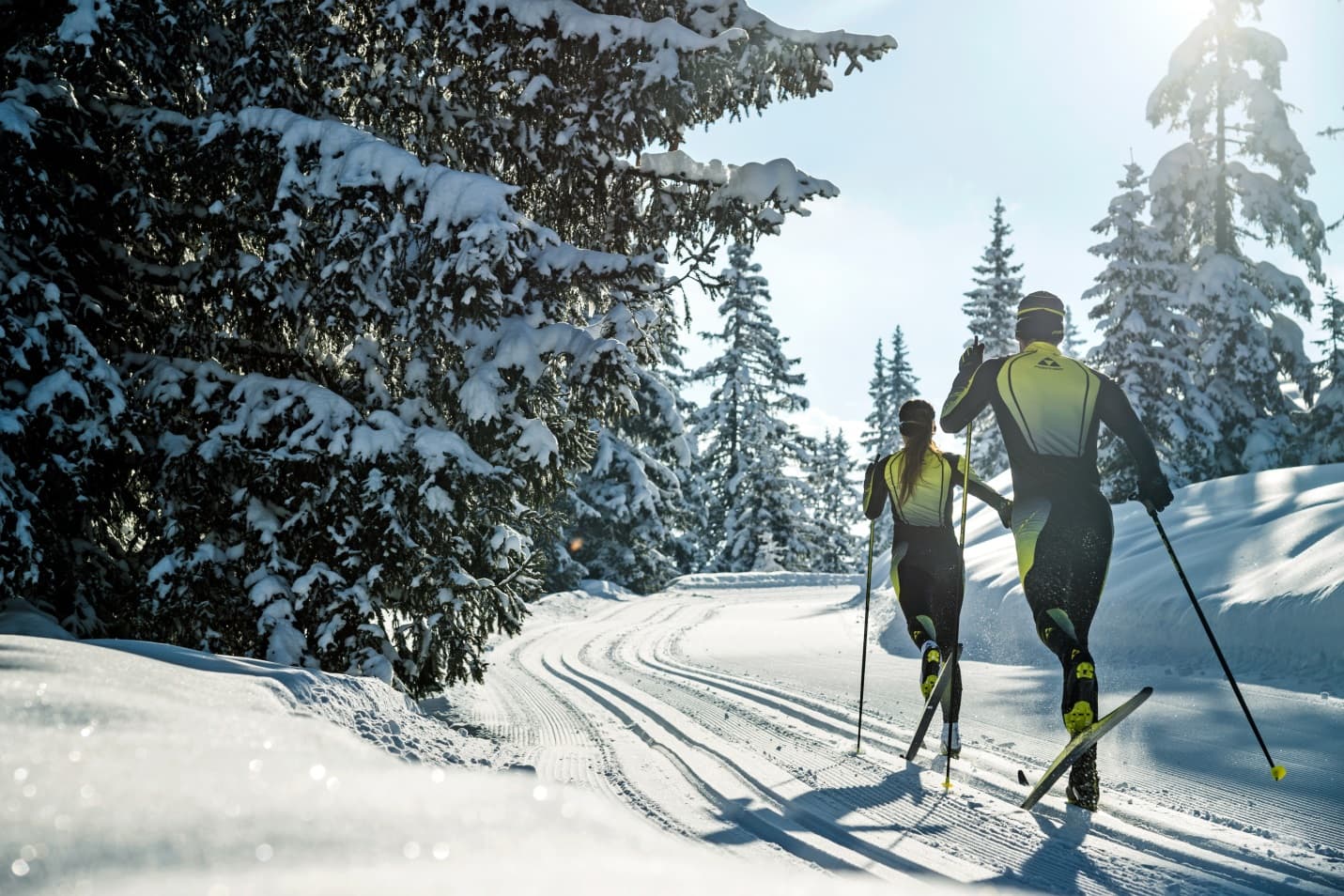 Skiers at the West Yellowstone Ski Festival
