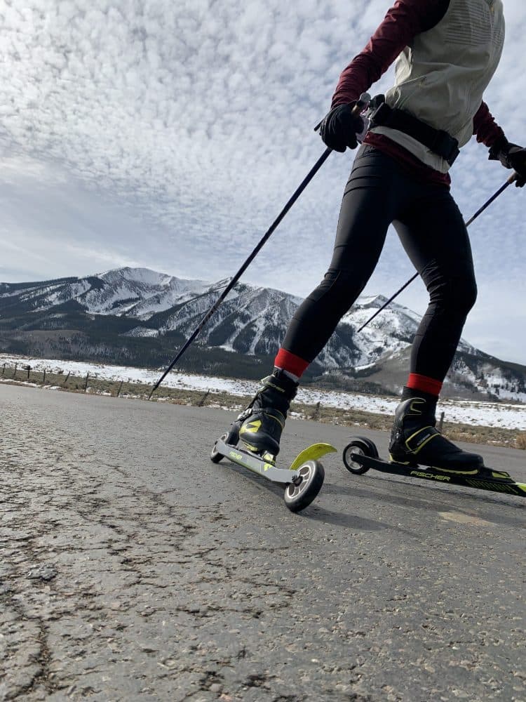 Fischer Carbonlite skate rollerskis