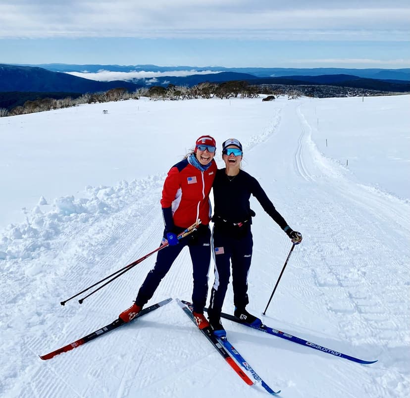 Julia Kern and Jessie Diggins in Australia